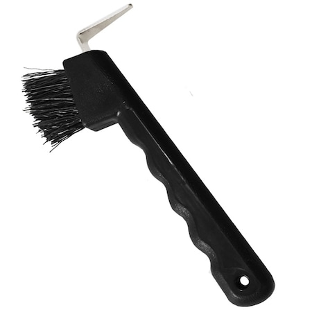 Hoof Pick With Brush NEON GREEN